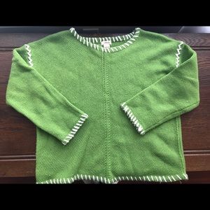 Sundance Catalog Blanket Stitch Lambswool Sweater